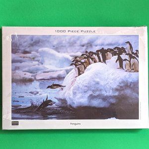 1000 Piece Jigsaw Puzzle - "Tomax" Penguins  (Sealed-NWOT) 18" x 24"